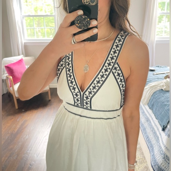 J. Crew White and Black Maxi Dress - Picture 4 of 11